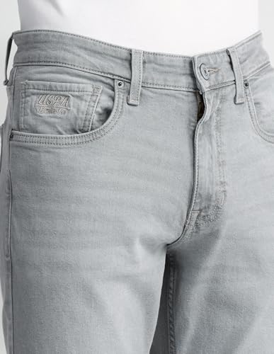 U.S. POLO ASSN. Mens Brandon Slim Tapered Jeans (UDJENO1823_Grey_30)