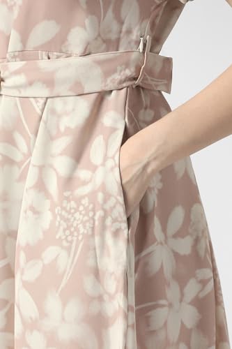 Women Pink Print Formal Dress