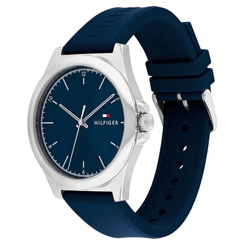 Tommy Hilfiger Quartz Blue Dial Silicone Strap Watch for Women