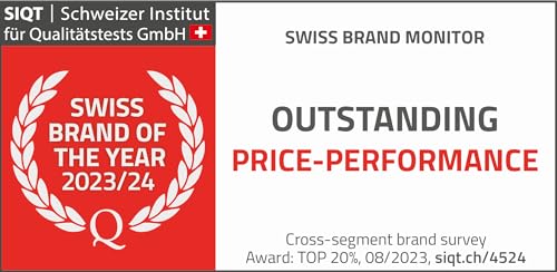 WENGER Vintage Classic Chrono | Swiss-Made Men's Chronograph Wrist Watch | Squircle Case, Quartz, Black Dial, 40mm, 50M Water Resistant | Multi-Colour Strap | 01.1933.106