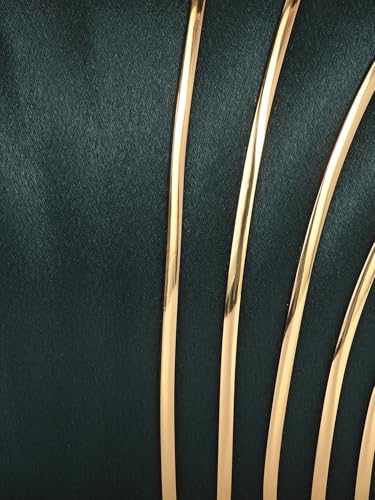 TOOBA Women's Synthetic Green Handicraft Beautiful Bling Box Clutch Bag for Wedding, Banquet, Gift Family, & Friends