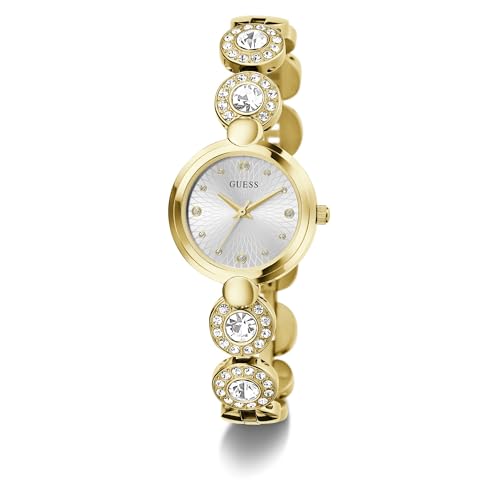 Guess Stardom Round 26mm Silver Dial Analog Women Watch - GW0757L2