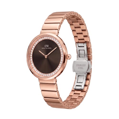 Daniel Wellington Round 30mm Brown Dial Analog Women Watch - DW0DL1701