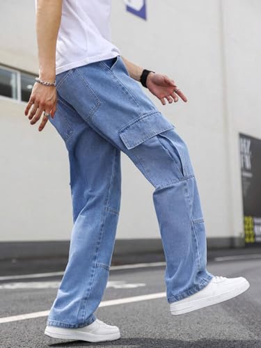 QNIM Men Jeans || Jeans for Men || Cargo Pant (Q-08-Blue-28)