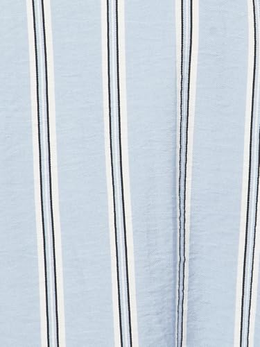 Max Women Striped Shirt Dress (Blue_S)