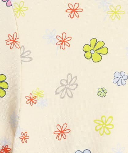 PUMA Girls, Classics Bubble Bloom Tee G, Creamy Vanilla, 98, (68659333)