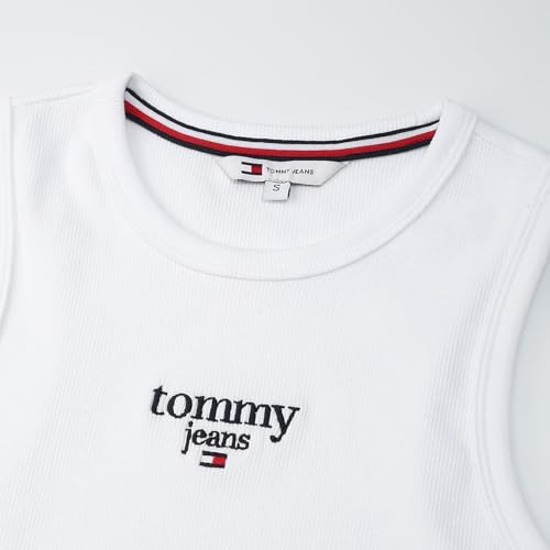 Tommy Hilfiger White Solid Cotton Women's Bodycon Dress