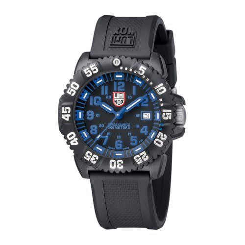 Luminox - Mens Watch - Original Navy Seal 3050 Series 44 mm - X3.CZ59 - Mens Dive Watch - Swiss Quartz - Swiss Made - 200M Water Resistant - Hardened Mineral Crystal - CARBONOX Case - Genuine Rubber S