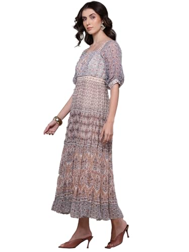 Label RITU KUMAR Ecru Caprese Long Dress