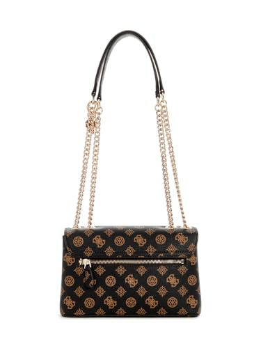 GUESS Mocha Logo Printed Daryna Crossbody Bag