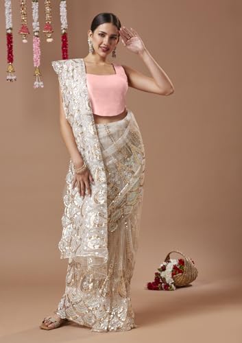 SALWAR STUDIO Baby Pink Silk Sleeveless Corset Readymade Blouse