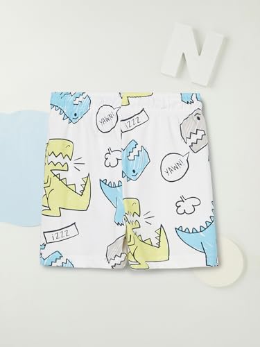 Max Boys Cotton Shorts Set (Off White_5-6Y)