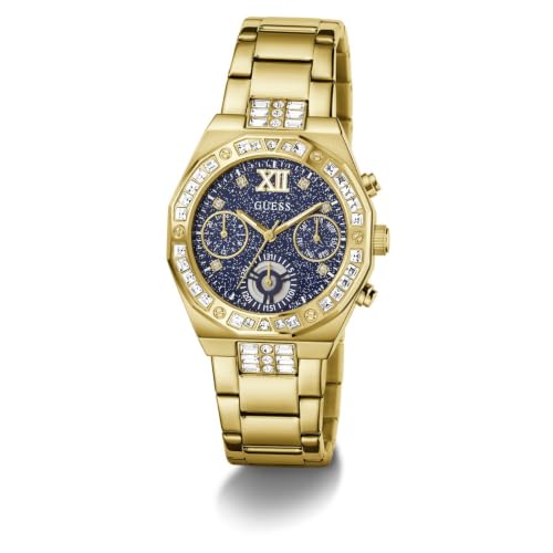 GUESS Round 36mm Blue Dial Analog Women Watch - GW1116L2