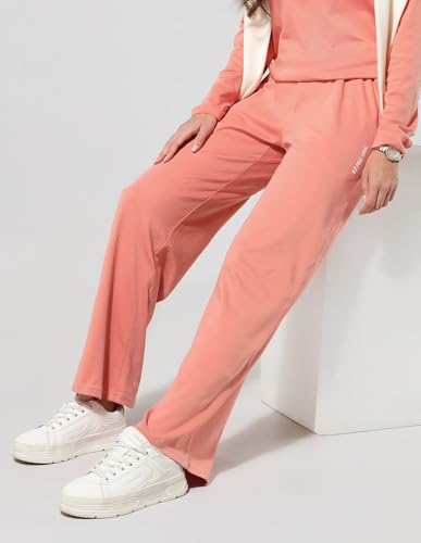 U.S. POLO ASSN. Women's Straight Track Pants (UWAW25TRO141 Pink