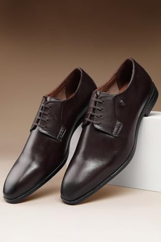 Louis Philippe Men's Brown Formal Shoes Euro- 44