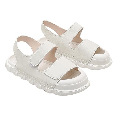 Hopscotch Girls PU Solid Floaters in White Color,UK:12.5 (FAQ-4403396)