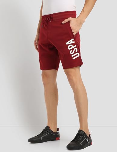 U.S. POLO ASSN. Knitted Shorts Slim (USSRTS0111_DK. RED_36)