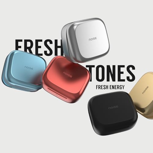 Noise Buds N2 Pro Truly Wireless Earbuds with ANC (Up to 32dB), 70H Playtime, Dual Pairing, InstaCharge (10 Min = 200 Min), Bluetooth v6.0, Metallic Finish – Arctic Blue