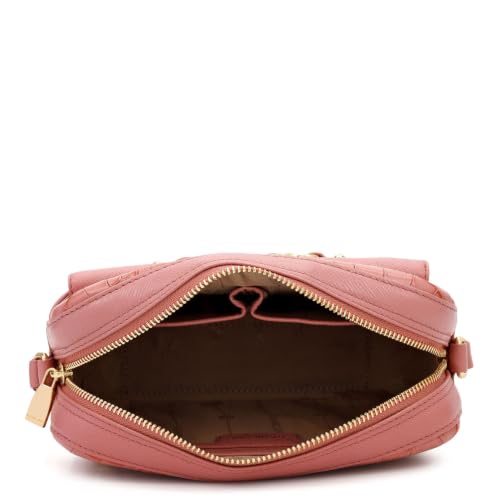 Da Milano Leather Sling Bag for Women - Rose Pink