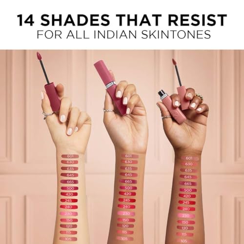 L'Oreal Paris Infallible Matte Resistance Lipstick, 635 Worth It Medium (Pack of 2)