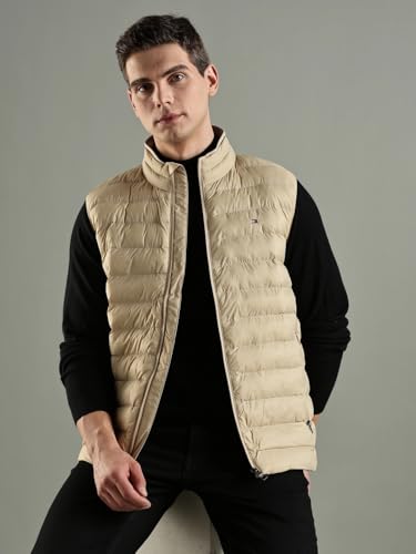 Tommy Hilfiger Men's A-Line Coat (F24HMOT071-XL_Sandalwood