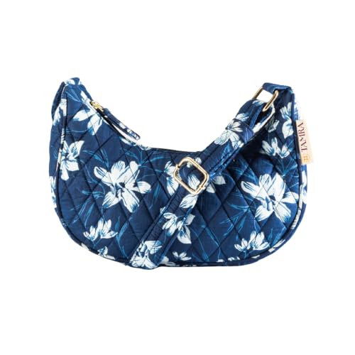 Tamra Sling Bag, Spacious and Lightweight Cross Body Bag for Women with Adjustable Straps (Indigo Blossom)