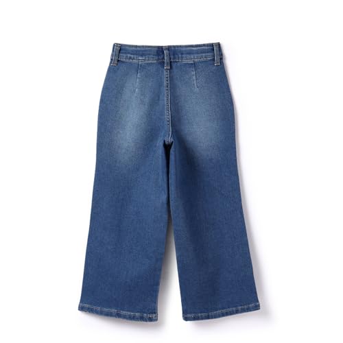 United Colors of Benetton Girl's Wide Leg Jeans (25A4DENCG103I901_Blue