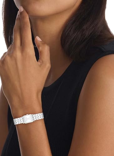 Calvin Klein Poise Qtz Basic Mini Silver White Rectangle Dial Women's Watch- 25100161