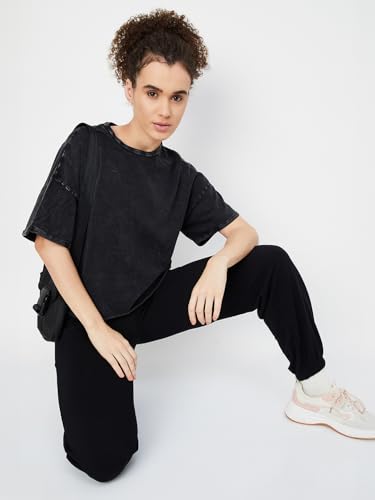 Max Women's Regular Fit T-Shirt (SP25CT01_Charcoal