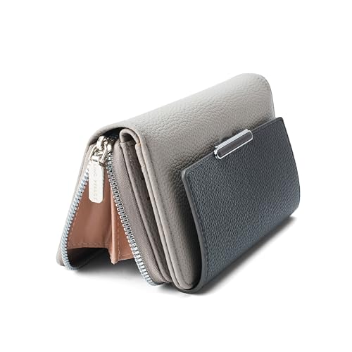 Lino Perros Men Faux Leather Avril Dual Tone Daily Grey Wallet