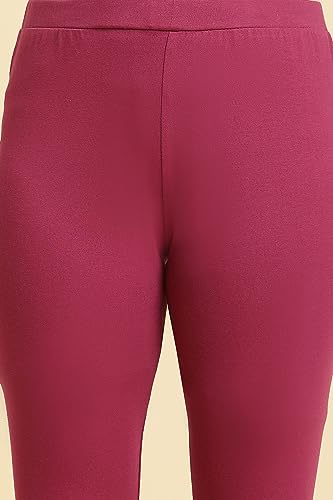 W for Woman Purple Knitted Solid Tights_23AUW60105-221109_S