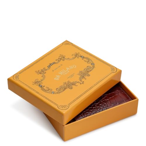 Da Milano Premium Leather Wallet for Women | Multi Compartment Travel Wallet - Cherry Red