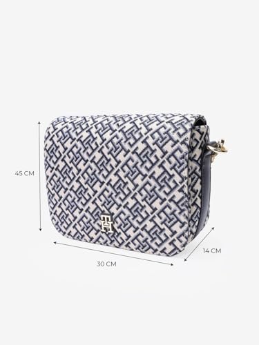 Logo Blue Polyester Sling Bag