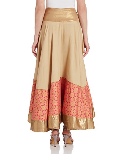 W for Woman Women's Full Skirt (16AU55177-11807_Beige_WL)