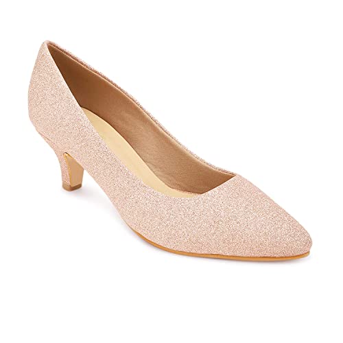 Marc Loire Women's Rose Gold Pumps - 3 UK