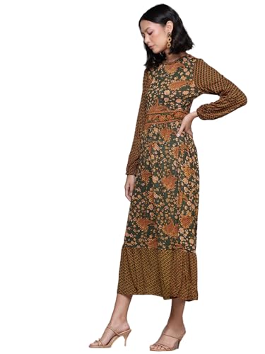 Aarke Ritu Kumar Green Meadow Midi Dress