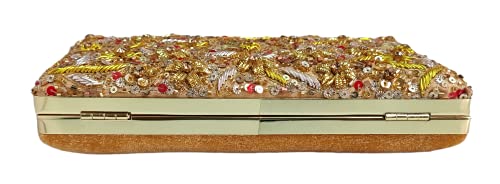 DUCHESS Women's Golden Box Clutch