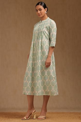 Soch Women's Cotton Floor Length Dresses (SMUA5KU0103_Off White