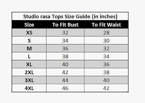 studio rasa Women's Plus Size Silk Blend Puff Sleeves Crop Top for Festive Wedding Party(TPWPC223RC17-5XL_Gold_5XL)