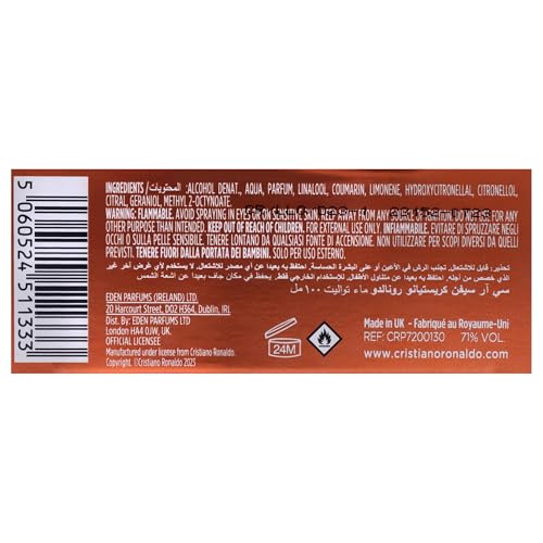 Cristiano Ronaldo Fearless Eau de Toilette for Men - 100ml