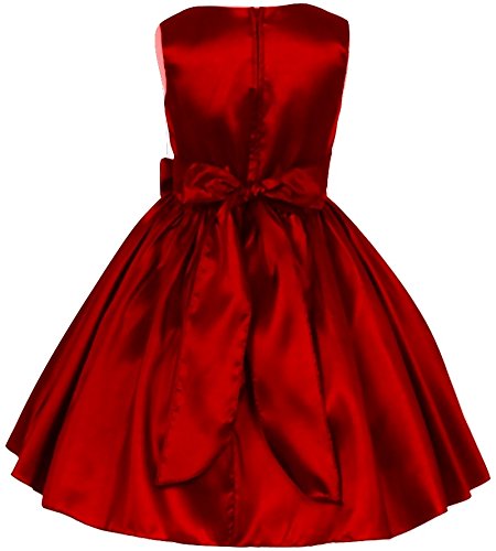 PINK WINGS Girls Knee Length A-Line Dress (Frockm02_Maroon_2 Years-3 Years)