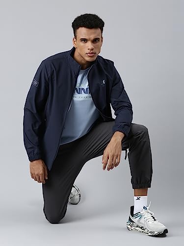 XTEP Men's Outdoor Jacket with Lightweight | Quick-Dry | Quick-Dry Lining | Late Blue | XS | Easy Care
