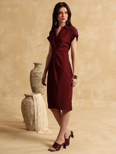 Kazo Ramona Midi Dress for Women Red