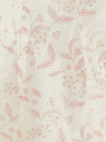 Max Women Floral Print A-line Kurta (White_L)