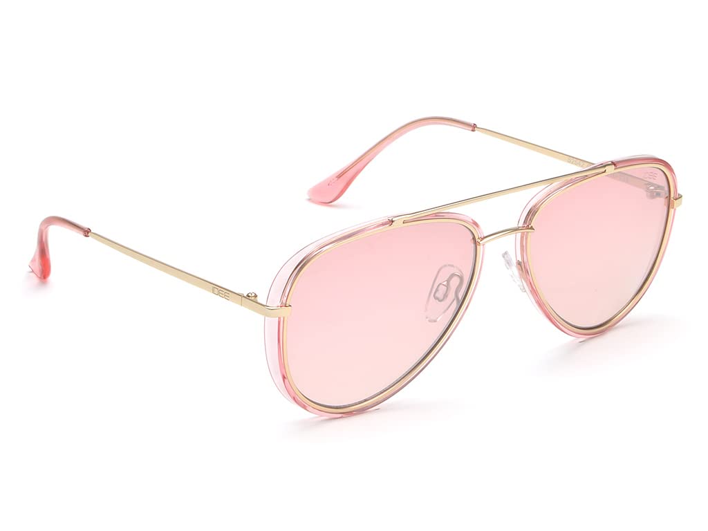 IDEE 100% UV protected sunglasses for Women | Size- Large | Shape- Aviator | Model- IDS2642C4SG