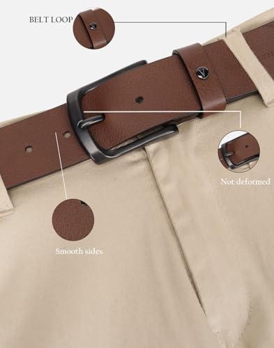 Men Brown Textured Formal Belt