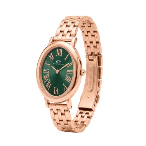 Daniel Wellington Oval 23mm Green Dial Analog Women Watch - DW0DL0601