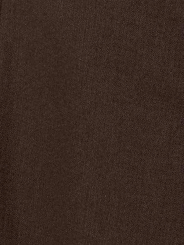 Max Women Solid Wide Leg Trousers (Brown_XL-XXL)