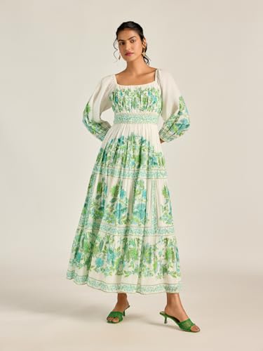 Label RITU KUMAR White Loren Long Dress
