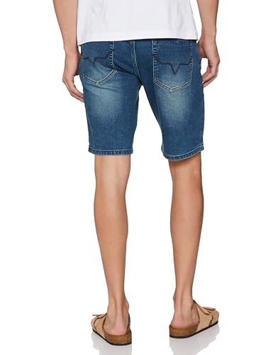 Pepe Jeans Men's Chino Shorts (PM208453J67_MED Dark Used_Blue